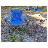 Camping chair and table