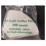 Coffee filters 8/100 ct packs