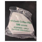 Coffee filters 8/100 ct packs
