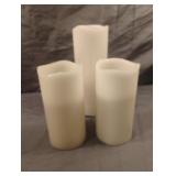 Battery operated candles. All 3 works. 2 are 6"