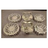 Glass-crystal candle holders