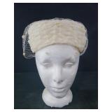 MCM pillbox hat with a veil vintage
