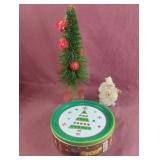 Table top Christmas tree 15", snowman and a