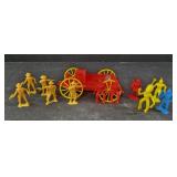 Vintage cowboy and Indians plastic toys