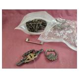 Vintage brass drawer pulls and handles
