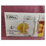 Libbey "County Fair" drinking jars. Set of 4.
