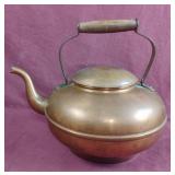Vintage copper tea pot