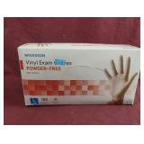 Vinyl exam gloves. 100 ct Size L