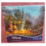 Thomas Kinkade Disney jigsaw puzzle. Taped