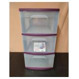 Sterilite 3 drawer cart with wheels