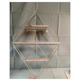 Diamond shaped wall shelf 26.5 x 18.5