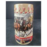 1986 B Series Budweiser Christmas Beer Stein