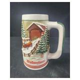 Budweiser Holiday Stein from 1984, part of a