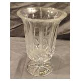 DE PLOMB 7" Lead Crystal Footed vase/candle