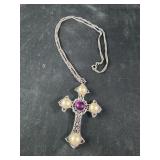 vintage Sarah Coventry "Crusader Cross" necklace