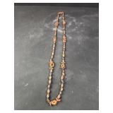 vintage artisan hand-crafted necklace made of