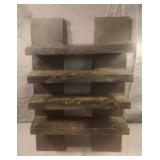 Hanging painted wall shelf 10.5 x 15.5