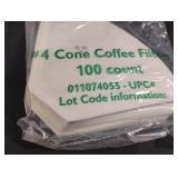 Coffee filters. 8-100 ct packs