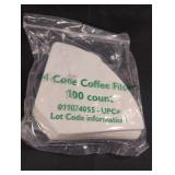 Coffee filters. 8-100 ct packs