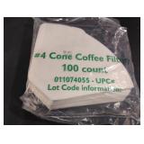 Coffee filters. 8-100 ct packs