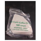 Coffee filters. 8-100 ct packs