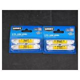 2 Packs of 2Pc Line Levels