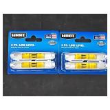 2 Packs of 2Pc Line Levels