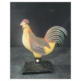 Rooster cast iron door stop