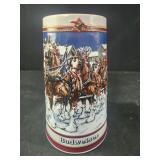 Vintage 1989 Budweiser Holiday Beer Stein Mug