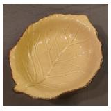 Ceramic leaf candy bowl 7.5 x 2.5 x 9