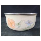 vintage enamelware mixing or serving bowl