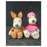 Hallmark Peanuts Snoopy Plush Toys Chef and Deer