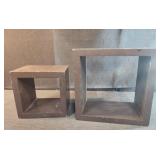 Square wall shelves black home decor