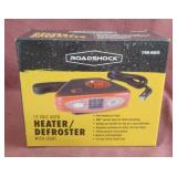 12 volt auto heater/defroster with light