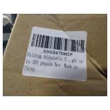 Folding adjustable stool