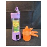 Portable juicer and Tupperware orange measuring
