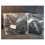 2 new black hanging storage organizers
