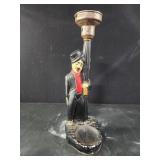 vintage Charlie Chaplin bar lamp,16.5" tall