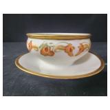 B & C Limoges, France. Attached cup and saucer