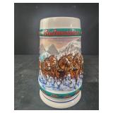 1993 Budweiser holiday collectible beer stein