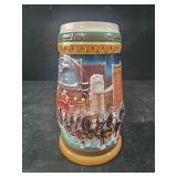 Vtg 1997 Budweiser Holiday Stein "Home for the
