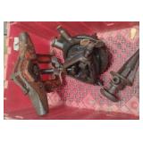 Vintage Ridgid pipe vise, Ridgid pipe threader