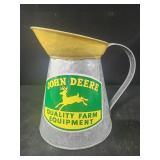 John Deere galvanized pitcher 7.5"