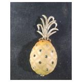 vintage pineapple brooch with rhinestones.