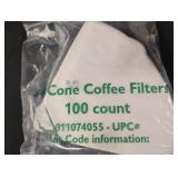 Coffee filters 8/100 ct packs