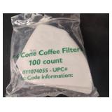 Coffee filters 8/100 ct packs