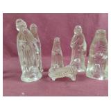 Glass Nativity  statues
