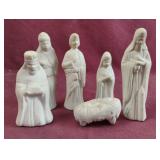 Bisque Nativity statues