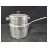 vintage Mirro aluminum double boiler.