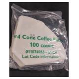 Coffee filters. 8-100 ct packs